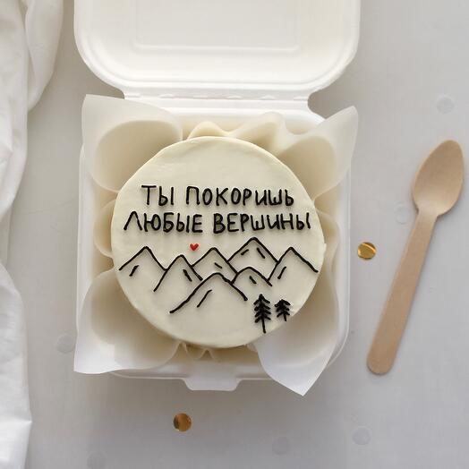 Бенто торт «Ты покоришь любые вершины»