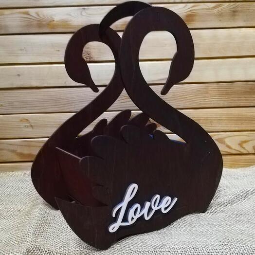 Кашпо для цветов в форме лебедя