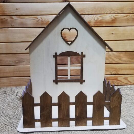Декоративная подставка "Домик"