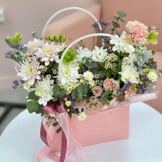Flores en Caja (bolso)