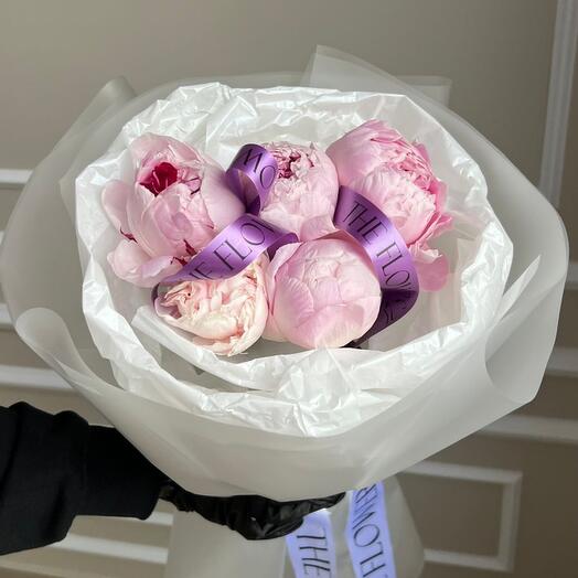 Пионы розовые