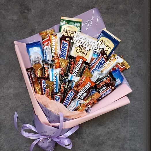 Букет из шоколада для самой лучшей