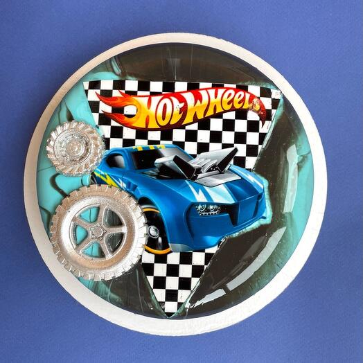 Муссовый торт Hotwheels на день рождения