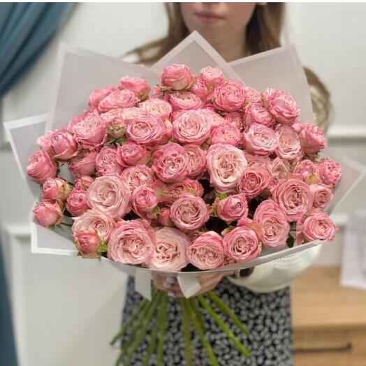 Buquê de rosas Pink bush - "grande simpatia"