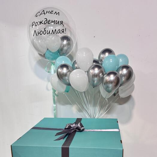 Коробка с мини шарами и баблс
