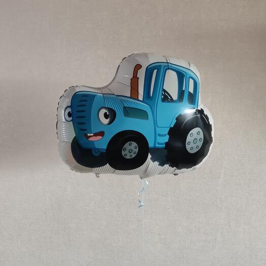 Шар фольгированный фигура Синий трактор, 26"