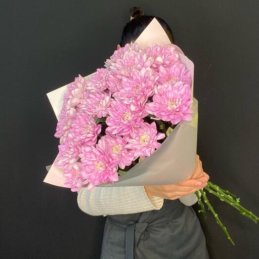 5 delicate chrysanthemums