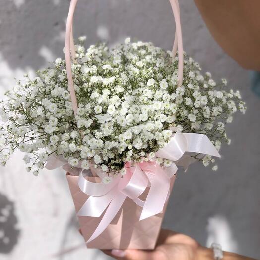 Композиция в сумочке "Облако"