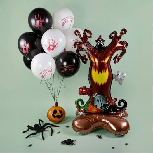 Шарики с гелием на Хэллоуин Halloween 11 шт