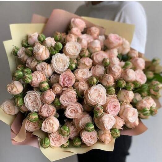 Букет из пионовидных роз 21 шт