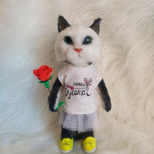 Кошка "Мамина бусинка"