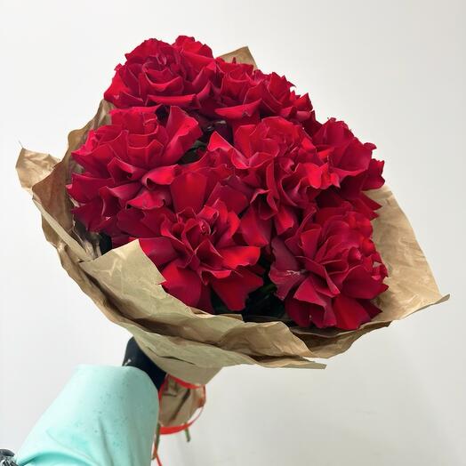Ramo de rosas francesas Burdeos