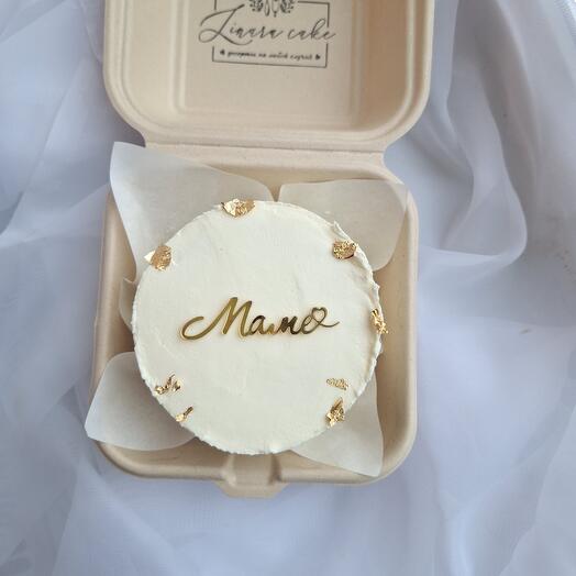 Pastel de Bento con Topper "Mamá" como regalo para mamá