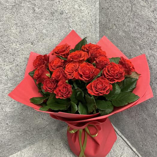 Bouquet of 15 El Toro roses 50 cm