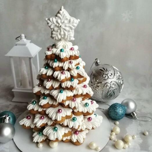 Елка пряничная имбирная