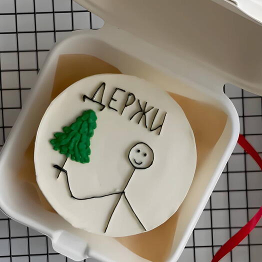 Бенто - торт с рисунком и надписью