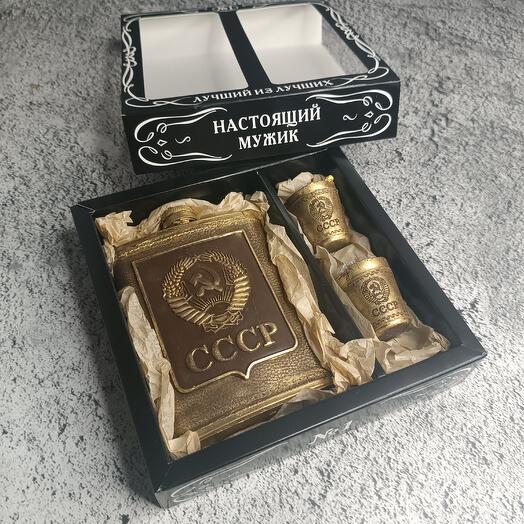 Шоколадный набор Фляжка СССР