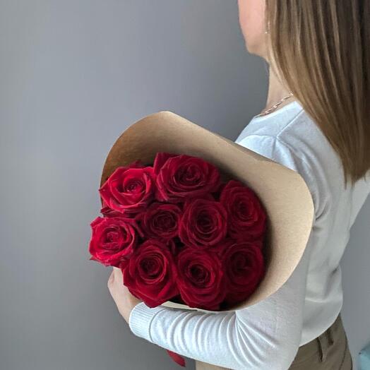 Red roses 60 cm