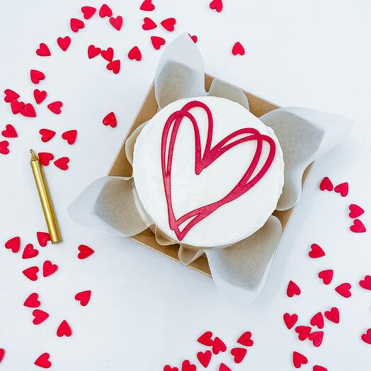 PP bento cake love heart sugar free gluten free