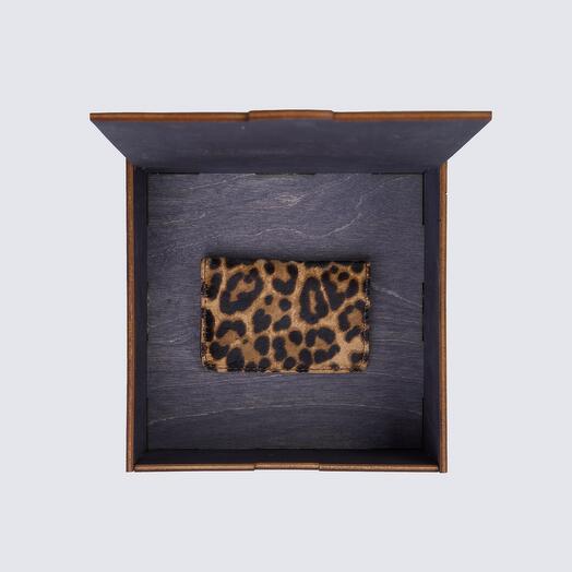 Картхолдер BOOK in leopard