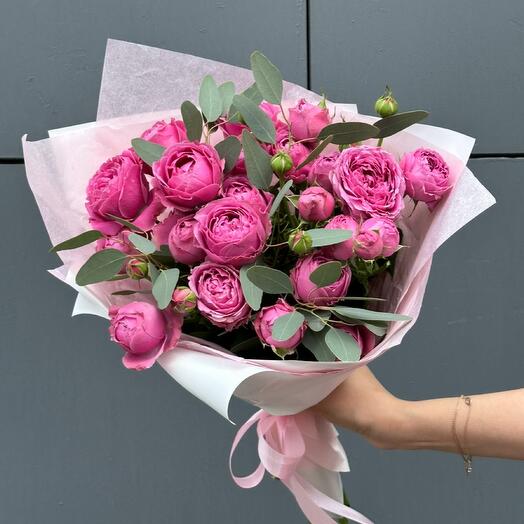 Букет пион розы кустовые 💗