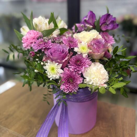 Букет в коробке VIOLET