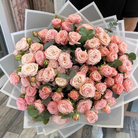 Bouquet of 41 bush roses