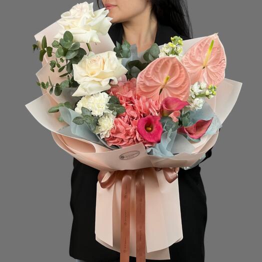 Цветы Букет Art Flowers Сокровище вечера