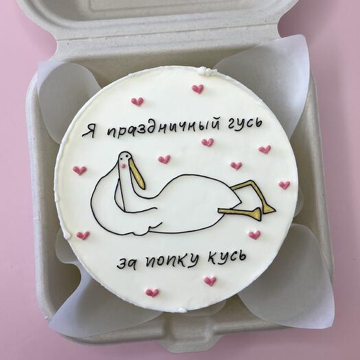 Бенто-торт Праздничный гусь, кусь