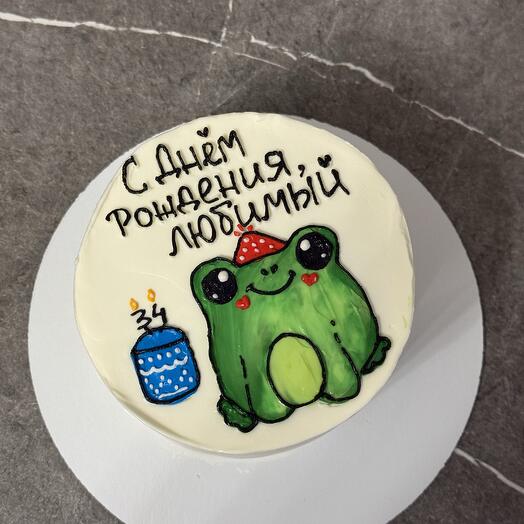 Бенто торт с лягушкой