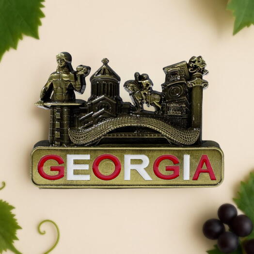 Магнит сувенир «Грузия» памятники. Magnet souvenir Georgia
