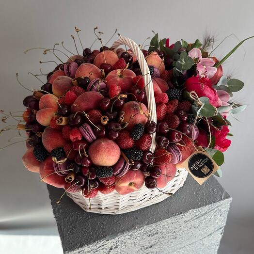 Фруктовая корзина; Букет из фруктов; Корзина с фруктами; Ягодная корзина; Съедобный Букет;