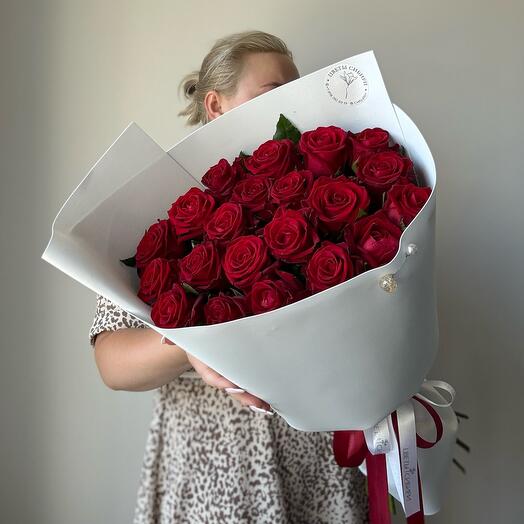 Красные розы 21 шт / Красная роза