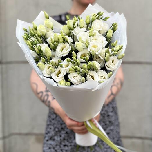 Букет из 9 белых эустом 🌿