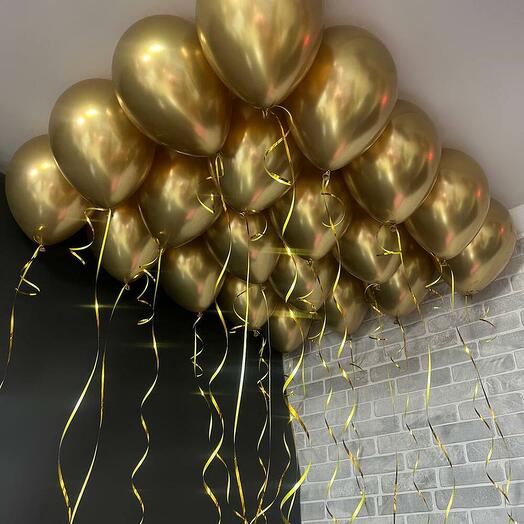 Шары на юбилей  "Золотая мечта"