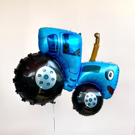 Balloon blue tractor