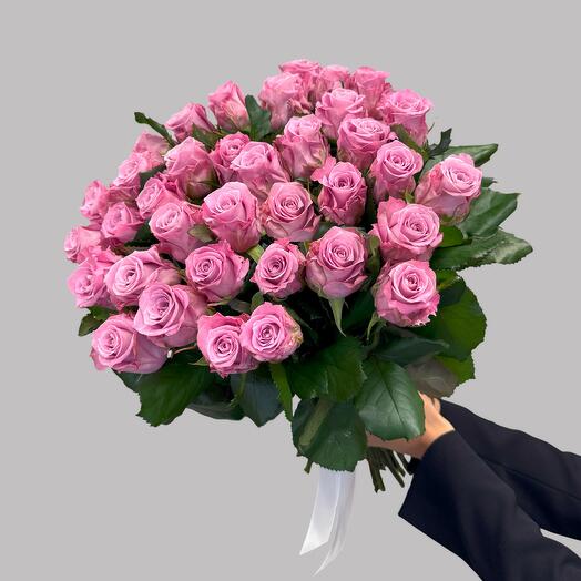 35 розово-сиреневые роза 50 см