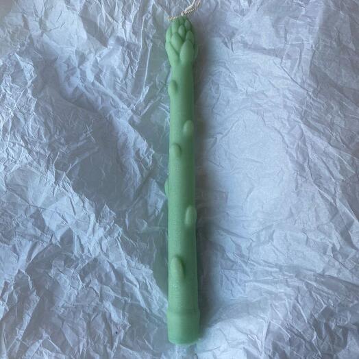 Свеча Спаржа хаки