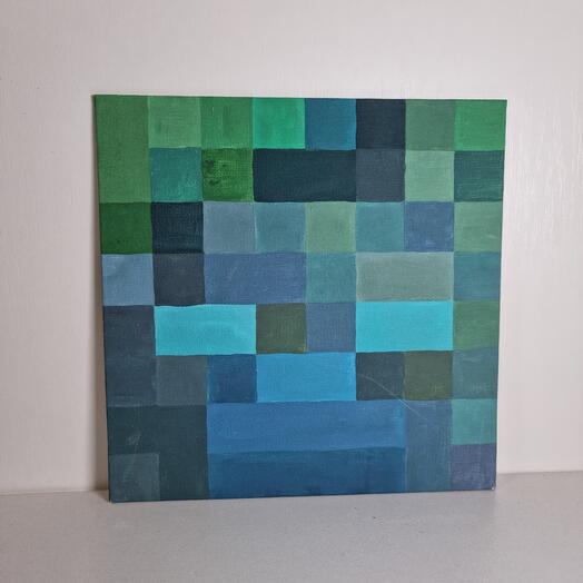 Постер "Зомби" акриловые краски