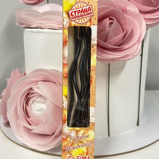 Свечи волнистые (черные)