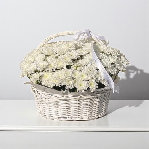 Корзина хризантем