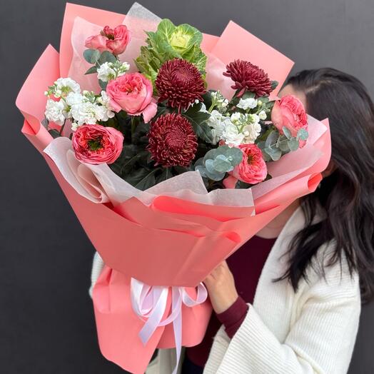 Авторский букет Карамельный листопад