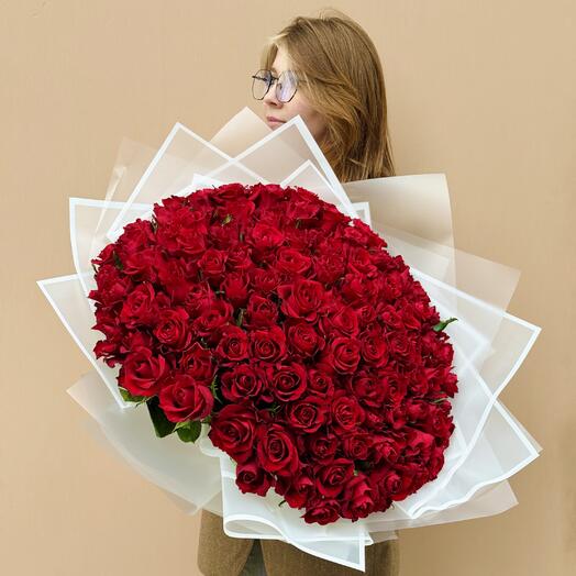 Премиальный букет 101 роза🌹