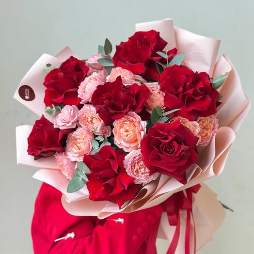 Её любимый букет с французскими розами♥️