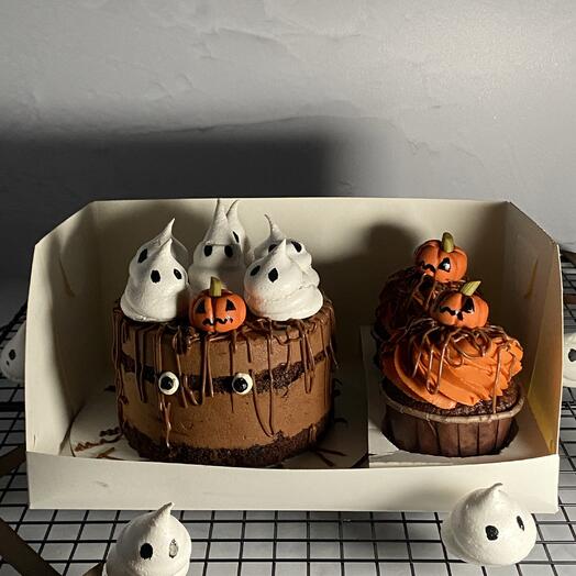 Набор Бенто-торт и капкейки на Хеллоуин 🎃 👻