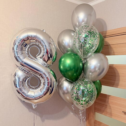 Шарики мальчику на 8 лет с гелием