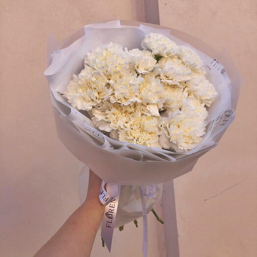 Bukеt od belih karanfila (15)