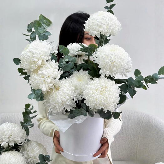 Хризантемы в коробке S