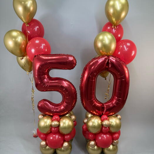 Композиция из шаров на 50-летие️