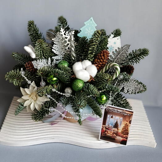 Новогодняя композиция "зимняя сказка"